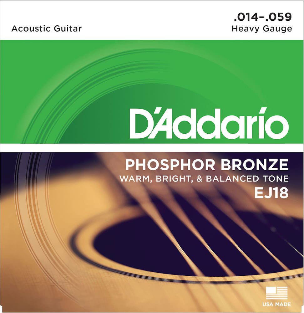 D'ADDARIO AND CO EJ18 PHOSPHOR BRONZE HEAVY 14-59