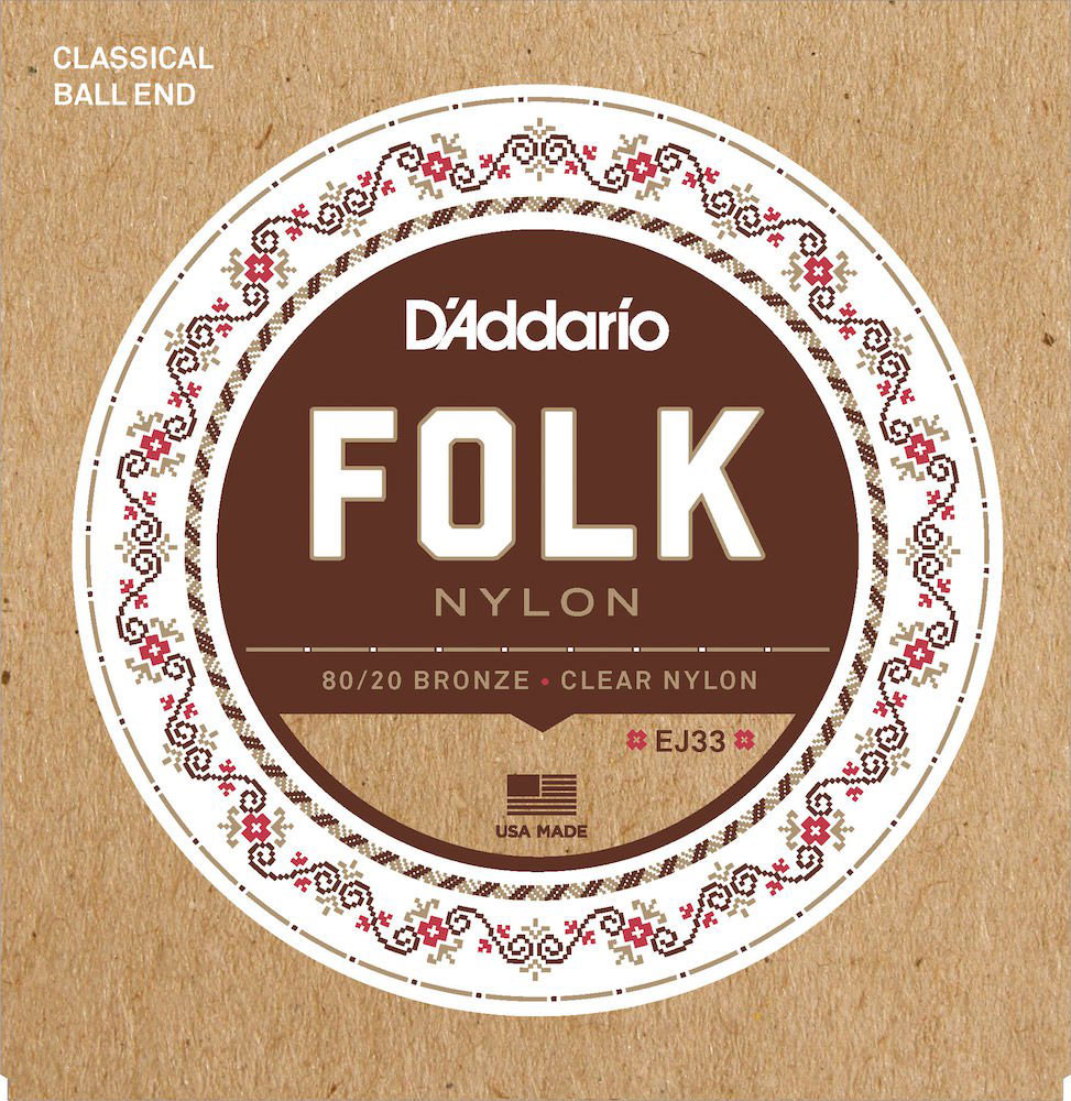 D'ADDARIO AND CO EJ33 80/20 Bronze Clear Nylon 28-45