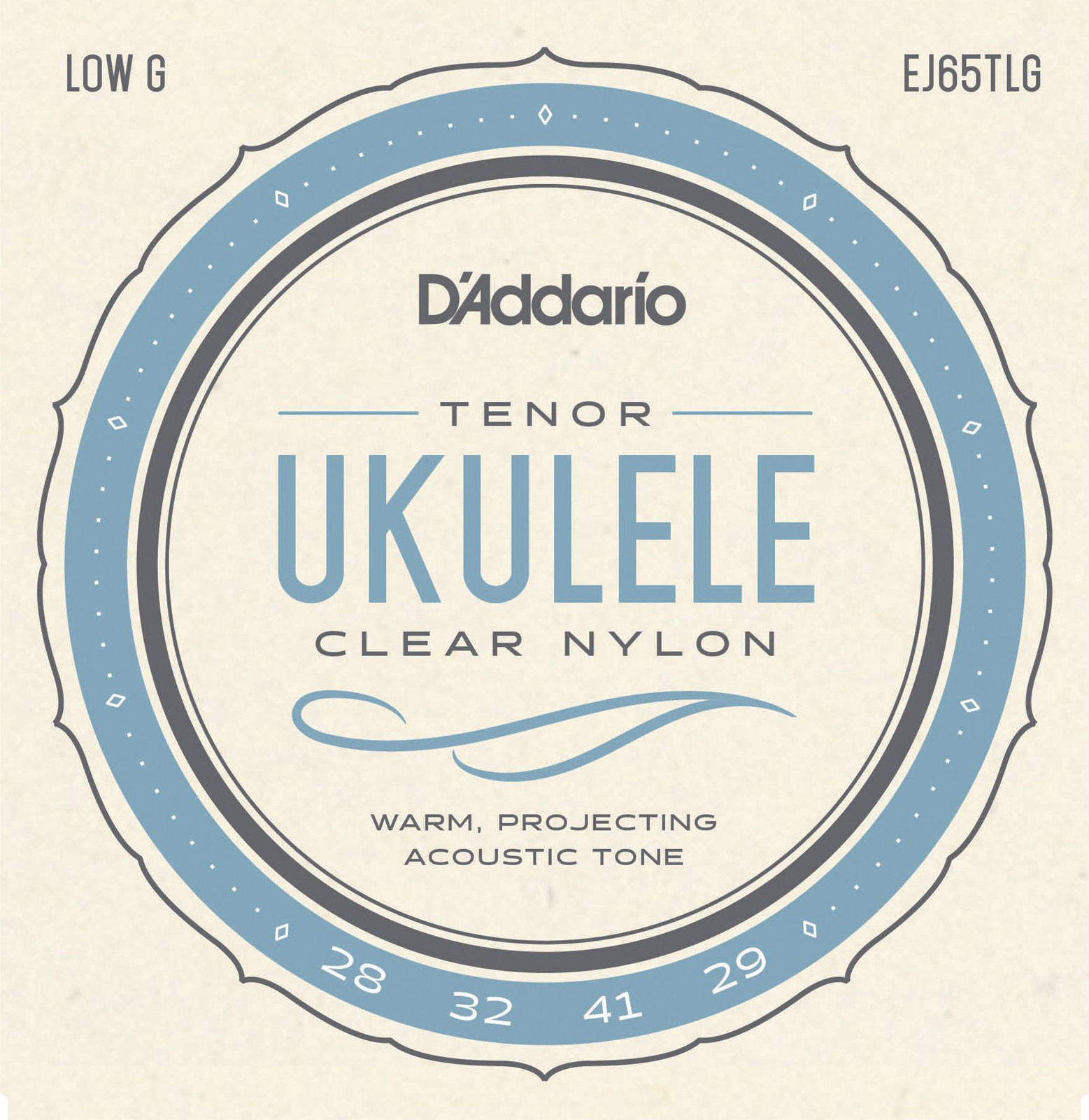 D'ADDARIO AND CO EJ65TLG STRINGS FOR UKULELE TENOR SOL GRAVE