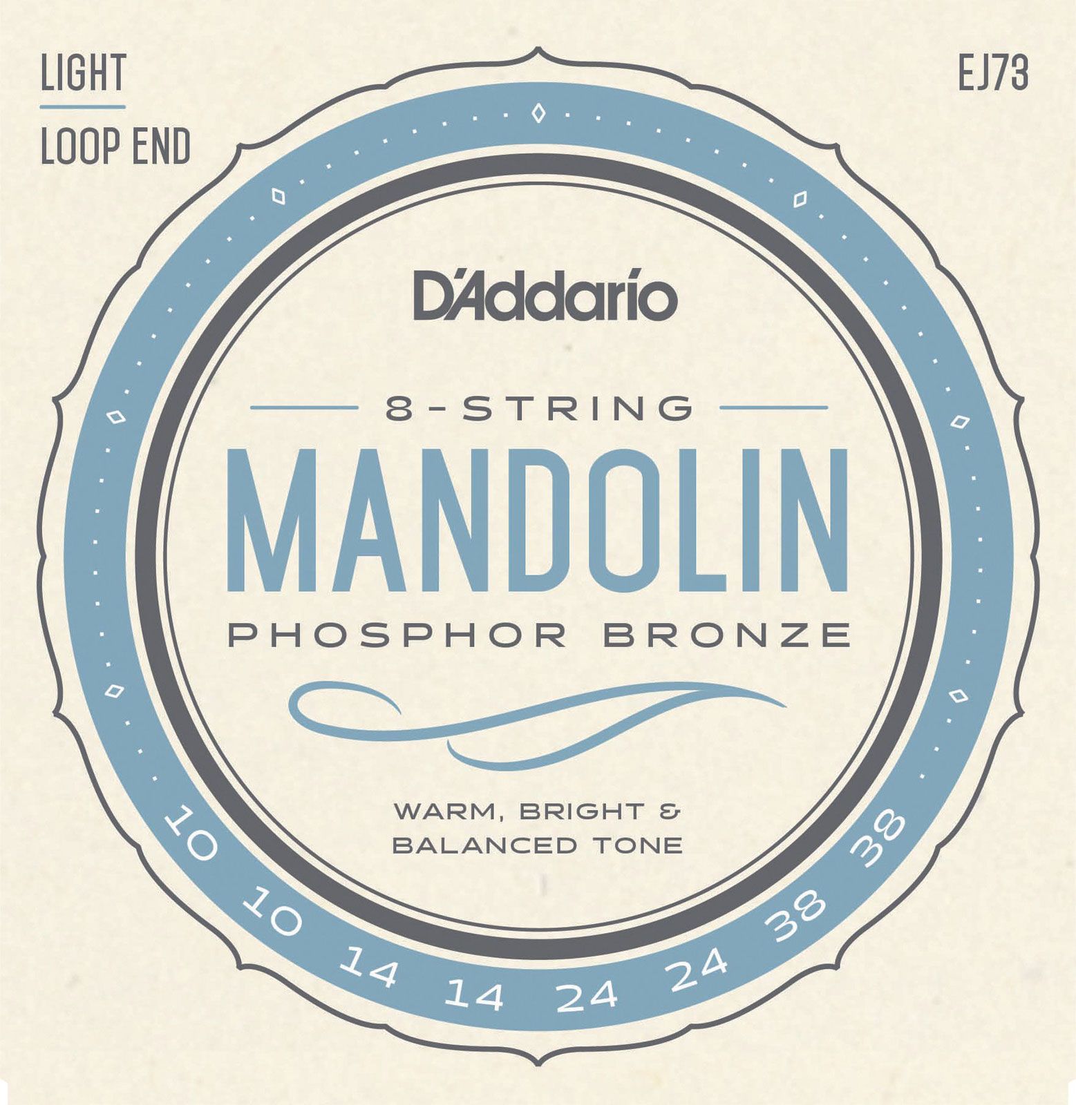 D'ADDARIO AND CO EJ73 Cordes pour Mandoline