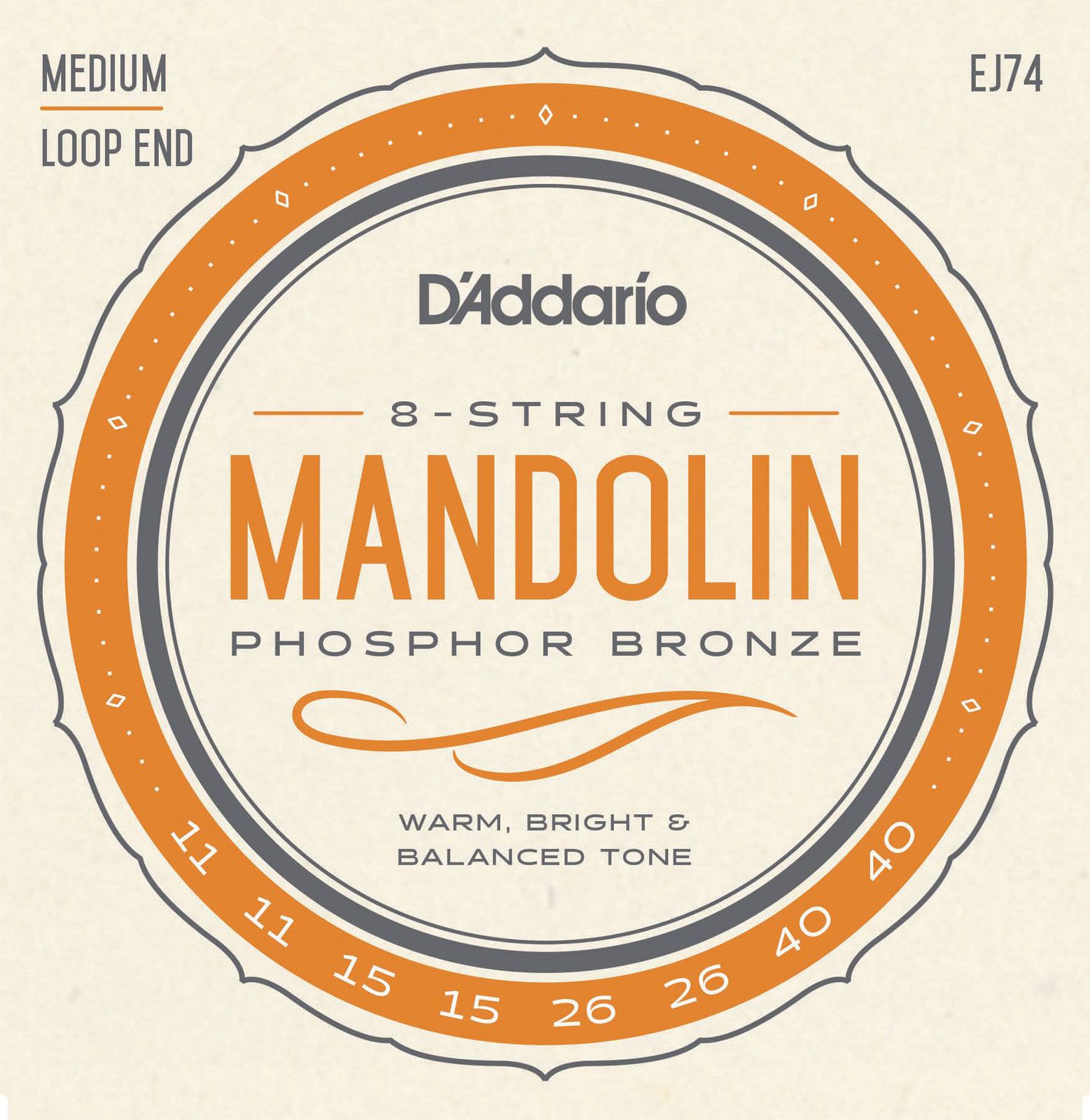 D'ADDARIO AND CO J74 Bronze Phosphore Medium 11-40