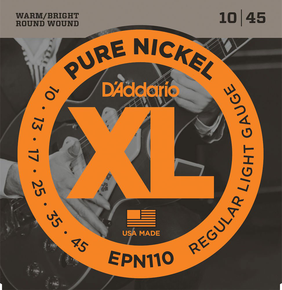 D'ADDARIO AND CO EPN110 Pure Nickel Regular Light 10-45