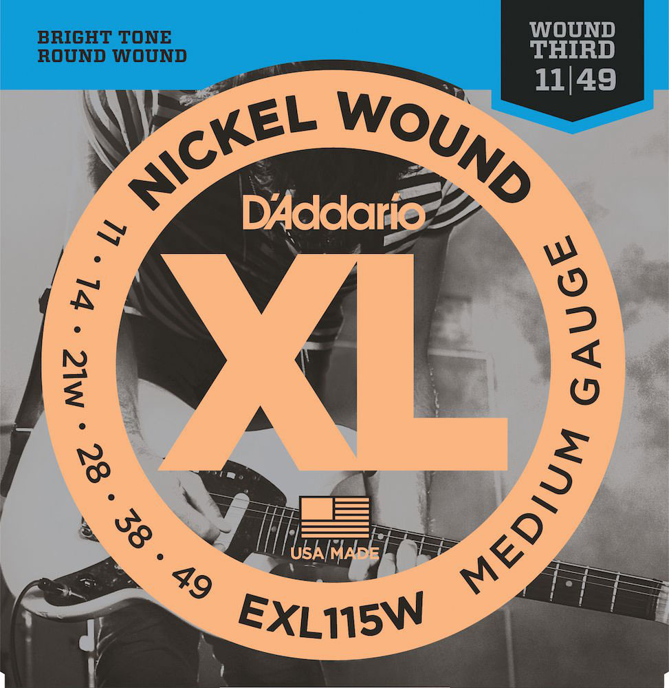 D'ADDARIO AND CO EXL115w Nickel Wound Medium 11-49