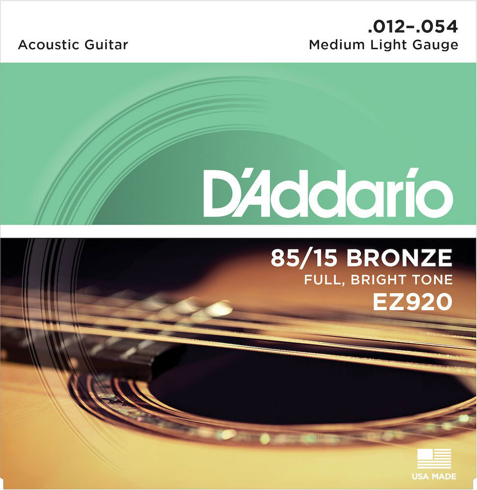 D'ADDARIO AND CO EZ920 85/15 Bronze Medium Light 12-54