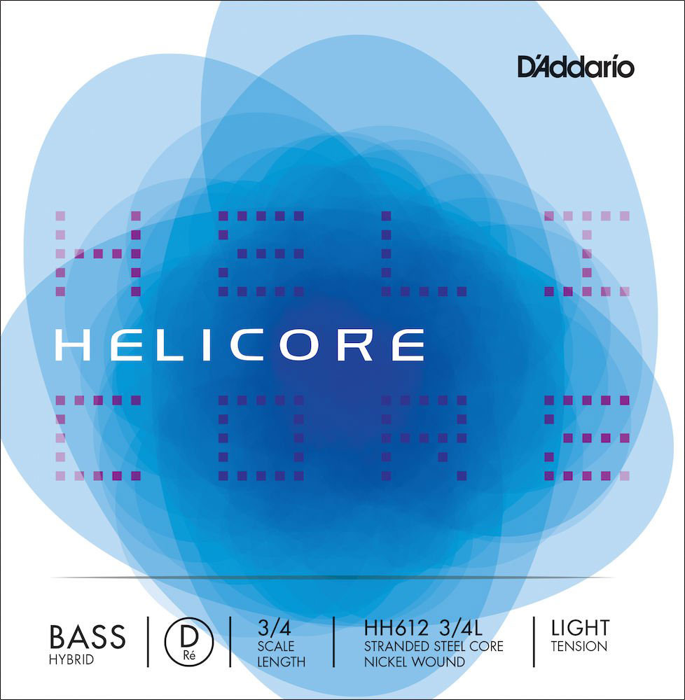 D'ADDARIO AND CO Corde (re) Hybride Helicore Manche 3/4 Light