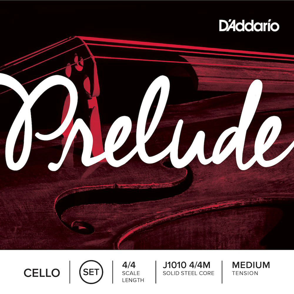 D'ADDARIO AND CO PRELUDE CELLO STRING SET, NECK 4/4, TENSION MEDIUM