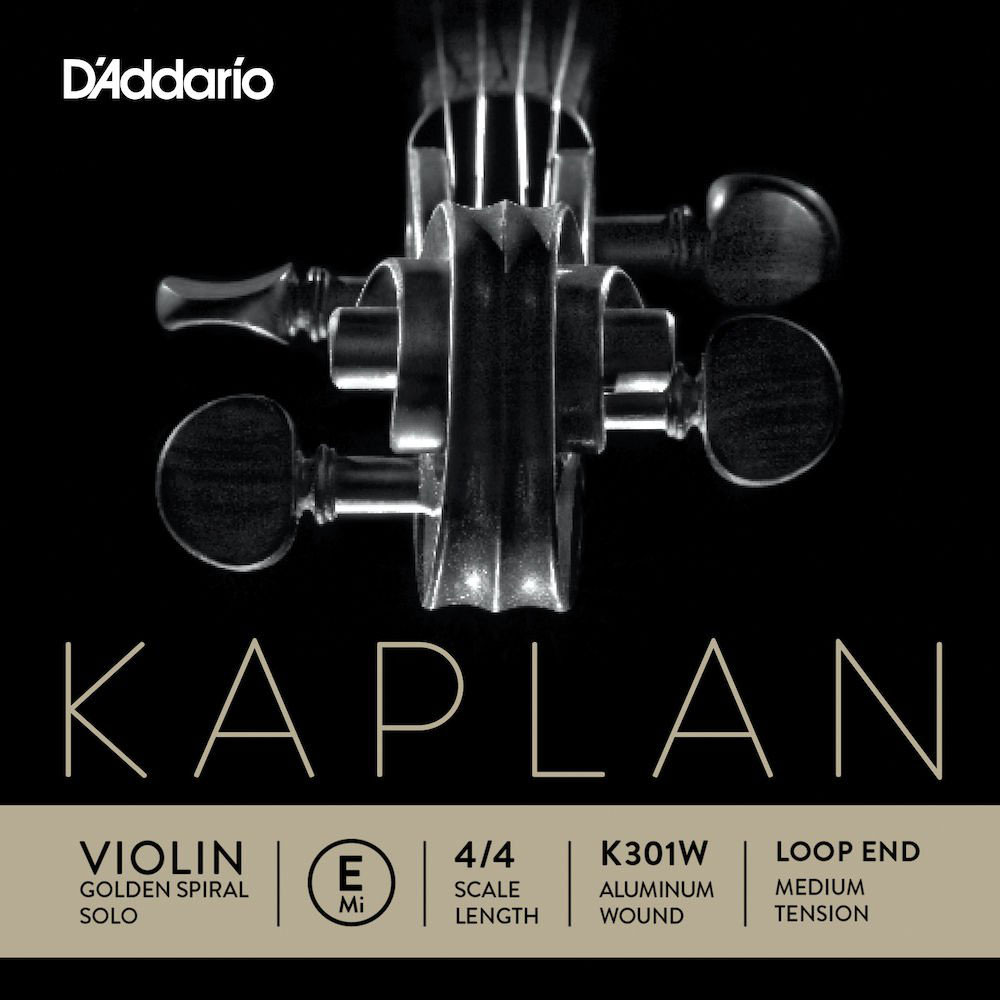 D'ADDARIO AND CO Corde Seule (mi) Pour Violon Kaplan Golden Spiral Solo Extremite A Boucle Manche 4/4 Tension Medium