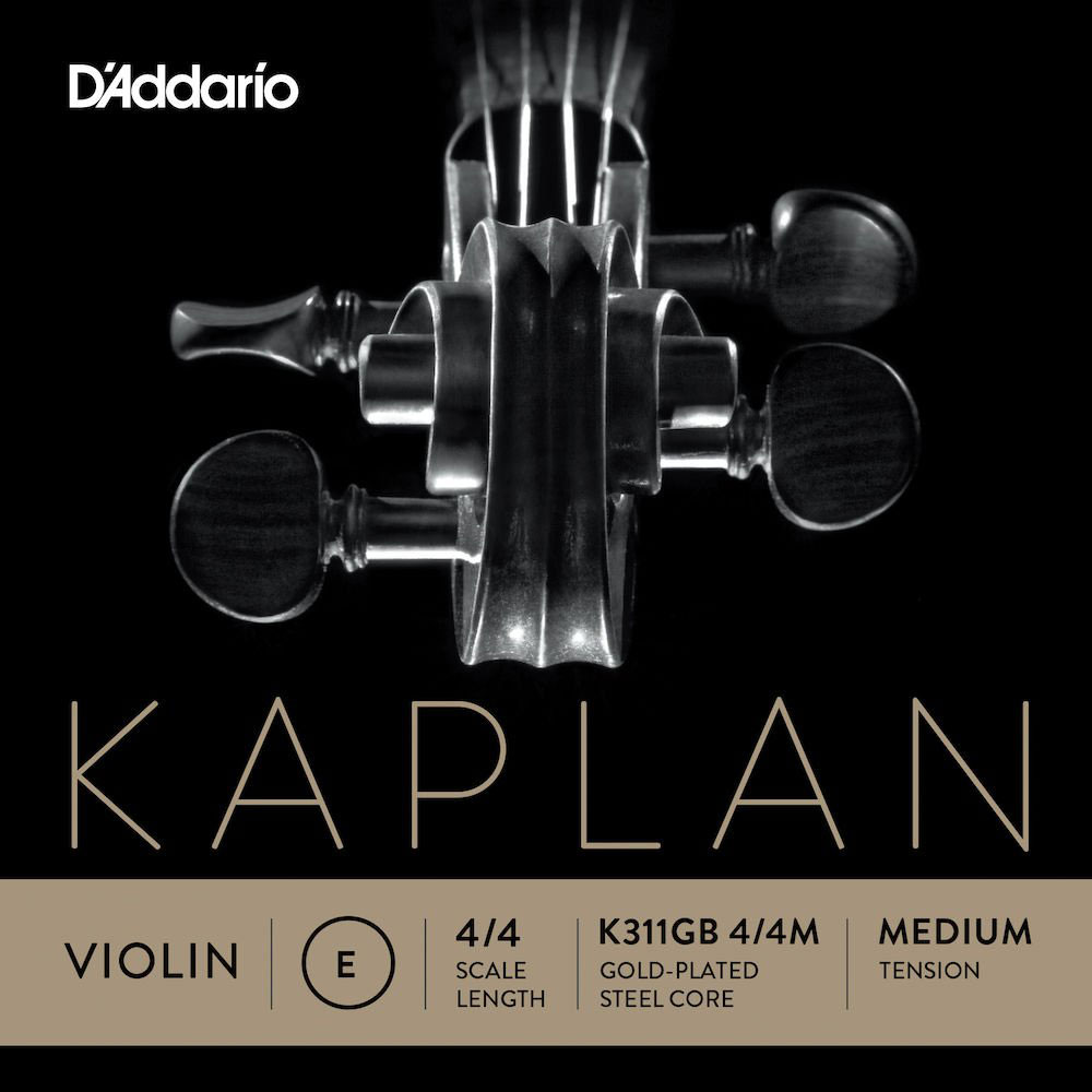 D'ADDARIO AND CO Corde (mi) Plaquée Or Kaplan Extremite A Boule Manche 4/4 Medium