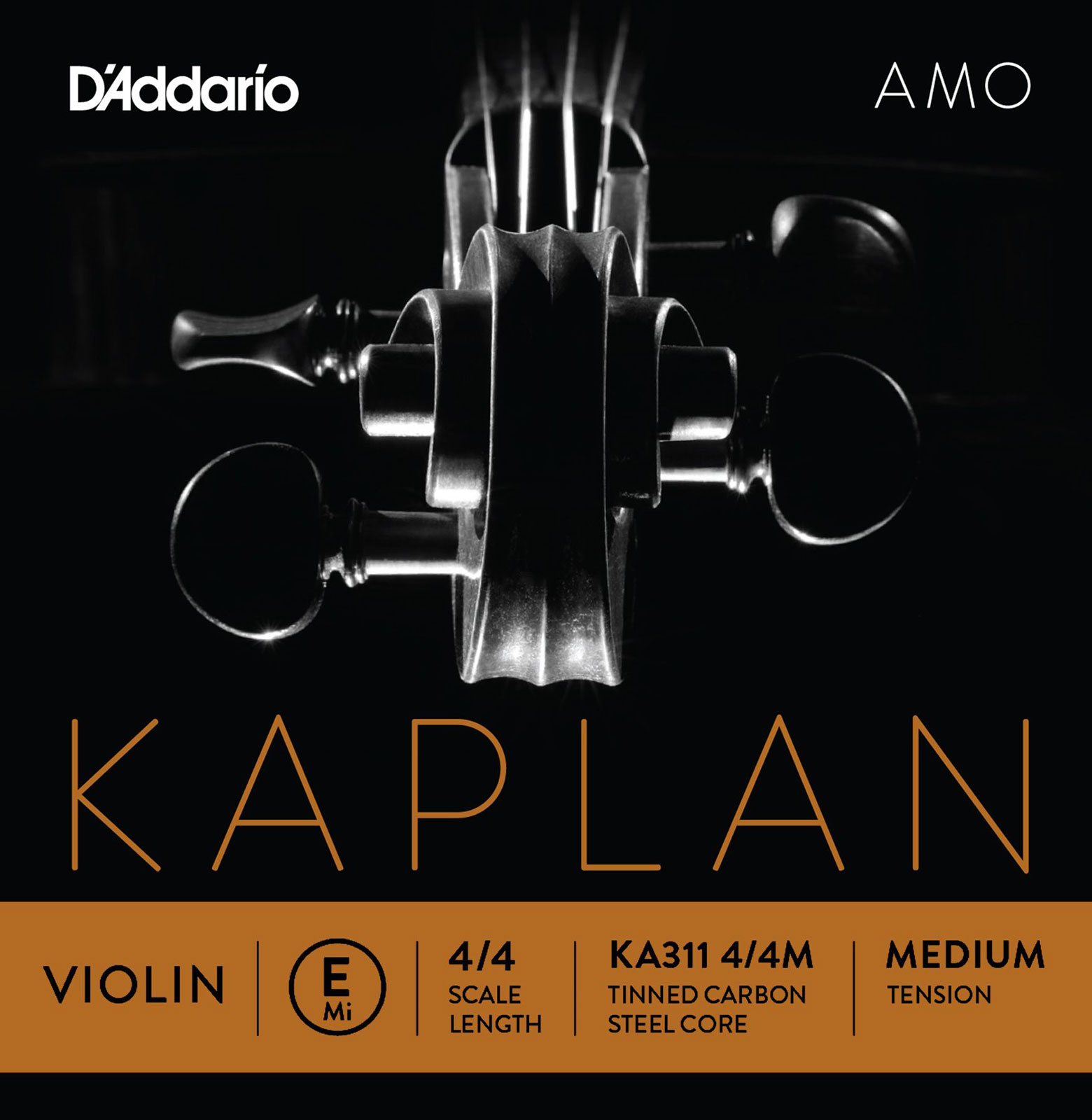 D'ADDARIO AND CO KA311 4/4M E STRING FOR VIOLIN 4/4 MEDIUM VOLTAGE