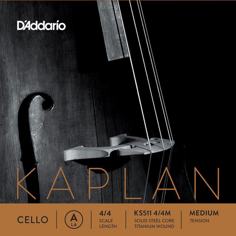 D'ADDARIO AND CO 4/4 KAPLAN CELLO SINGLE A STRING SCALE MEDIUM TENSION