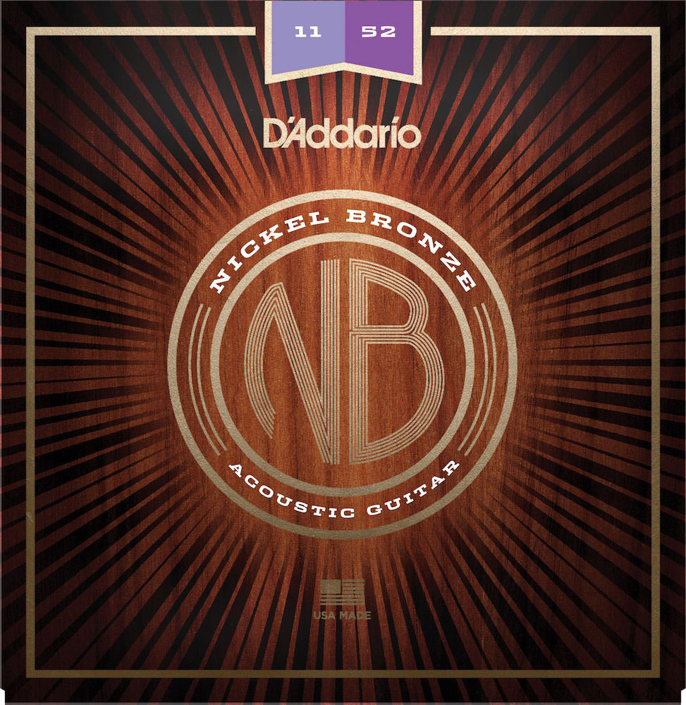 D'ADDARIO AND CO NB1152 Nickel Bronze Custom Light 11-52