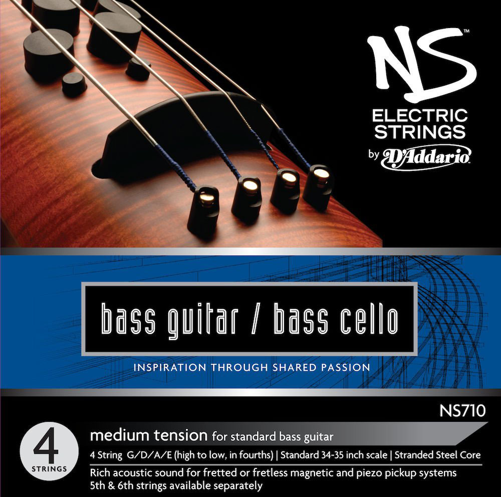 D'ADDARIO AND CO 4/4 NS OMNI-BASS SET 4/4 MEDIUM