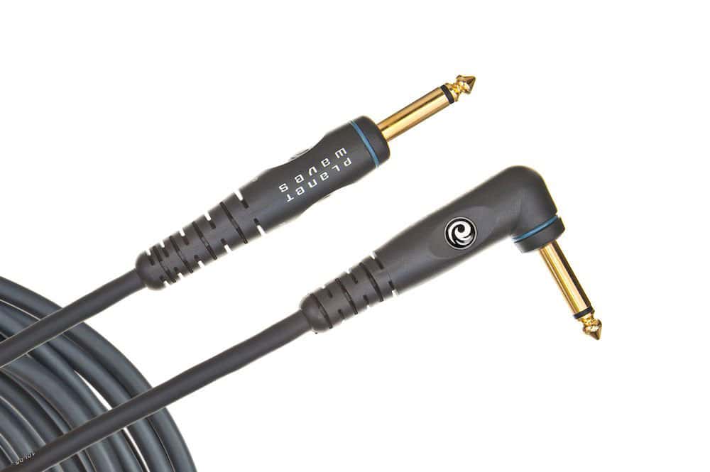 D'ADDARIO AND CO CUSTOM SERIES INSTRUMENT CABLE RIGHT ANGLE 20 FEET