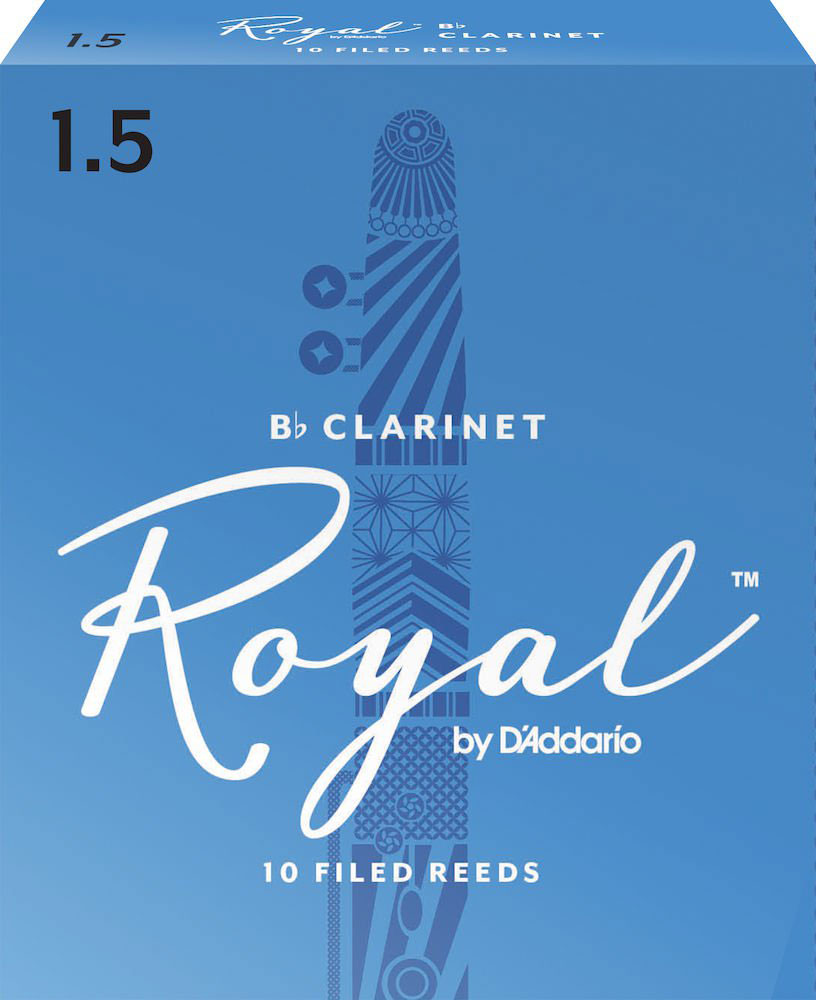 D'ADDARIO - RICO CAAS PARA CLARINETE EN SI BEMOL ROYAL RESISTENCIA DE 1.5 PAQUETE DE 10