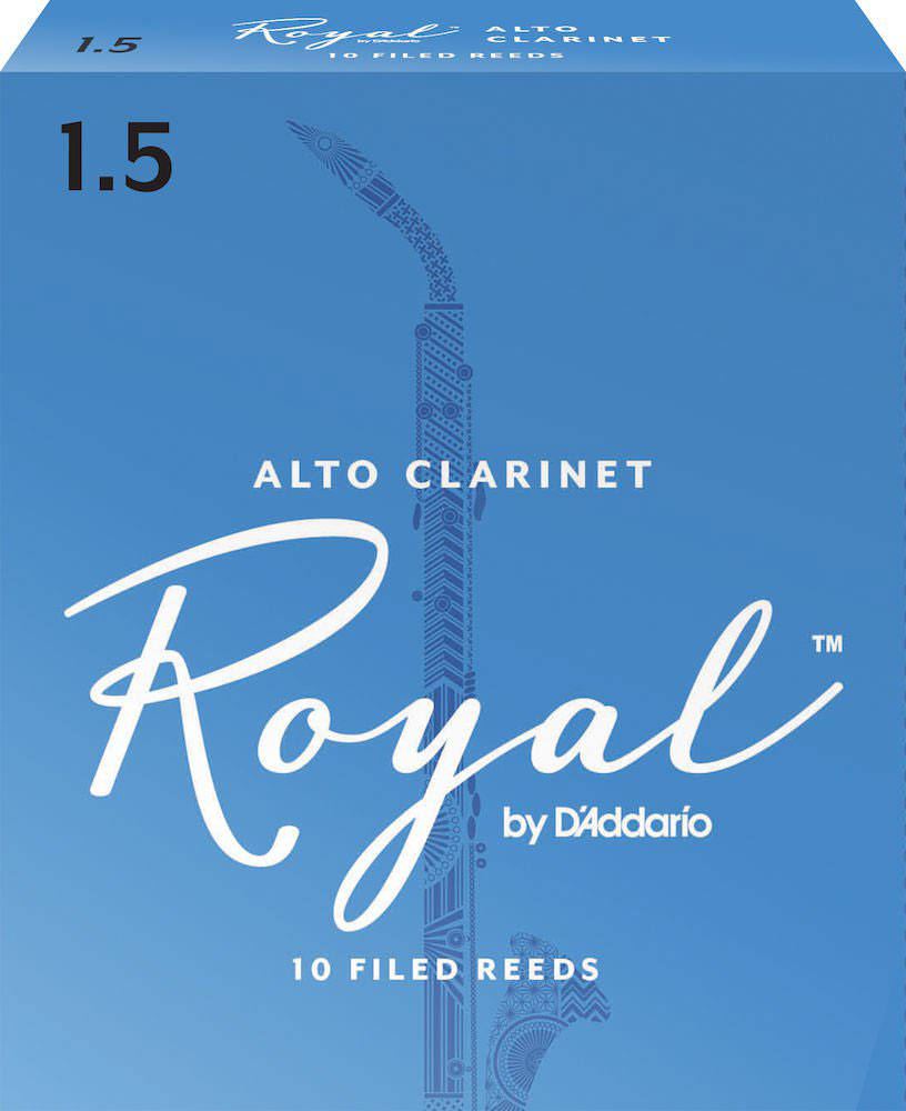 D'ADDARIO - RICO RDB1015 - ANCHES RICO ROYAL CLARINETTE ALTO, FORCE 1.5, PACK DE 10