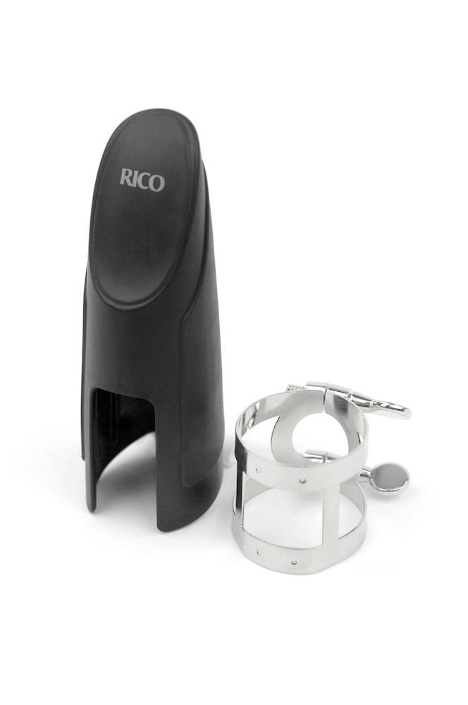 D'ADDARIO - RICO Rts1N - Ligature Et Couvre-Bec Rico, Saxophone Ténor Avec Bec Plastique, Plaque Nickel