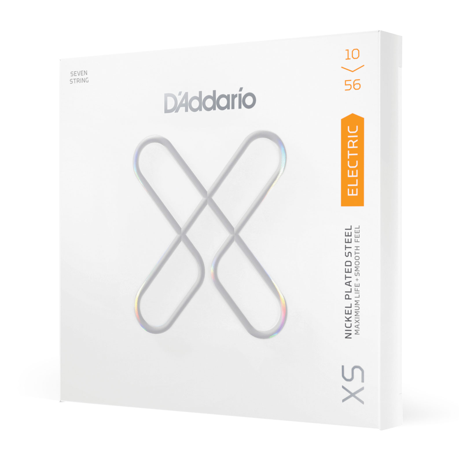 D'ADDARIO AND CO XSE1056, XS Nickel Plated Steel, Regular Light, 7-String 10-56
