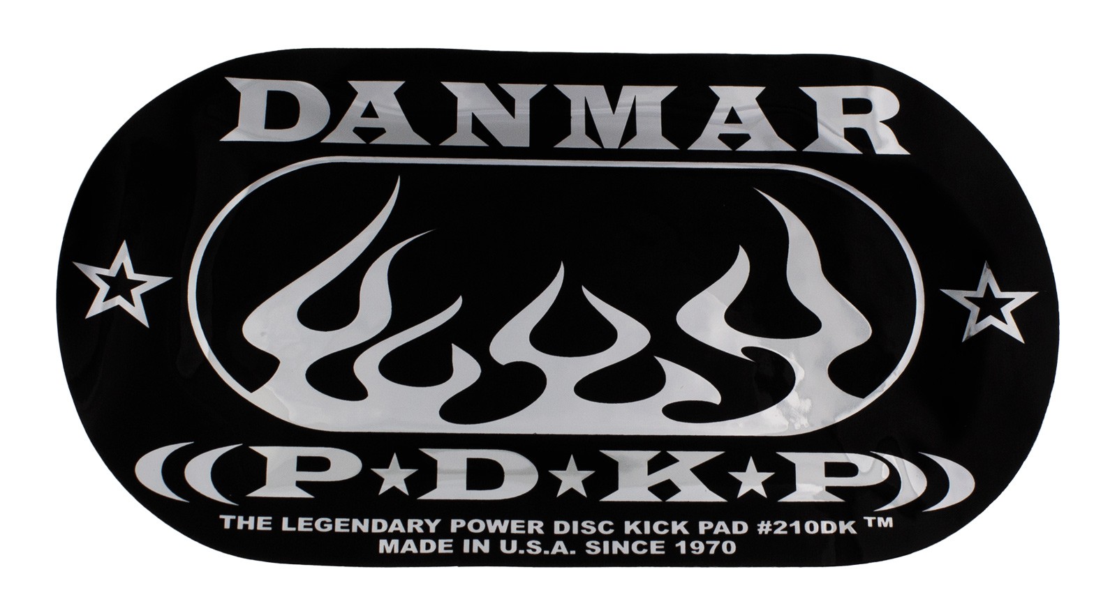 DANMAR 210DKF - Pad Autocollant Grosse Caisse Double Pédale - Flamme