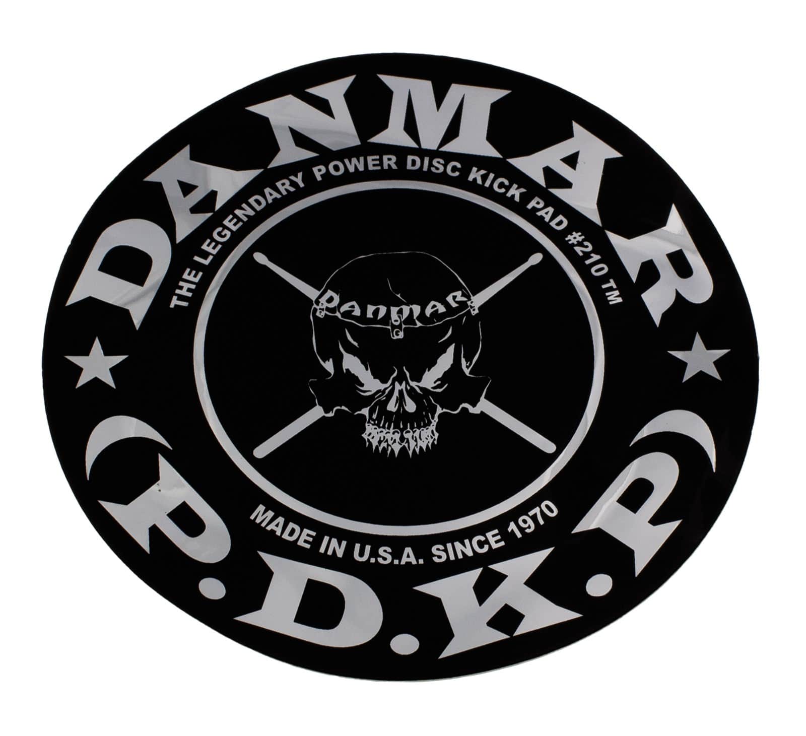 DANMAR 210SK - PAD AUTOCOLLANT GROSSE CAISSE - SKULL
