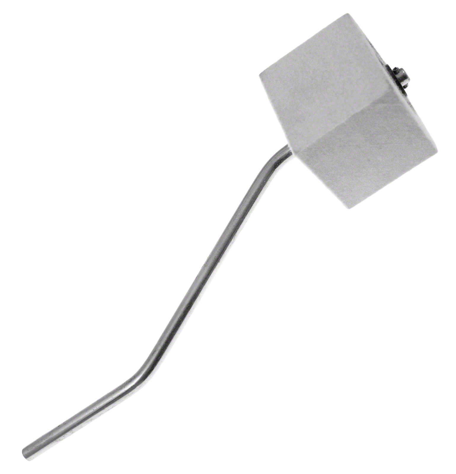 DANMAR Batte Feutre Carre Blanc - Tige Courbe Double Pédale
