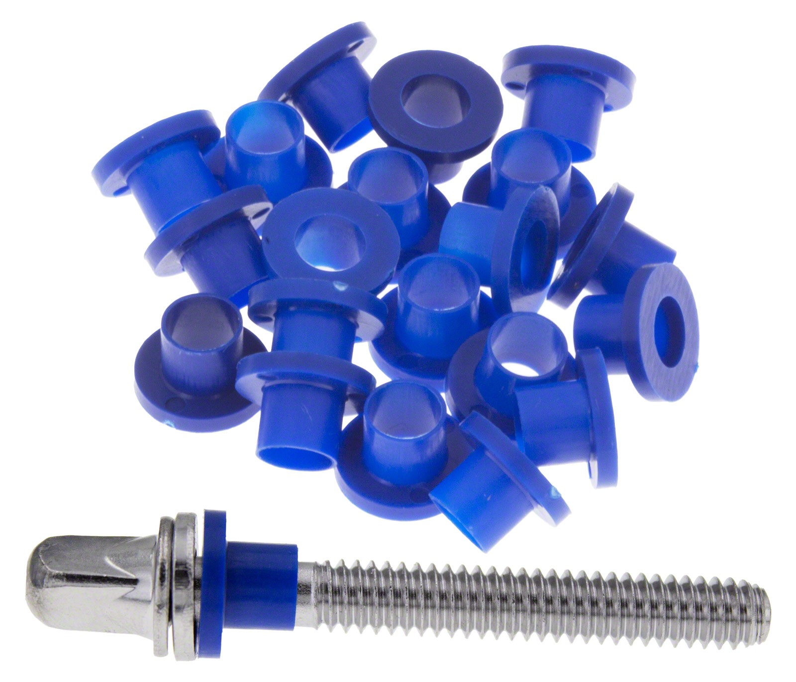 DANMAR TRW100BLU - NYLON TENSION ROD WASHERS - BLUE (X100)