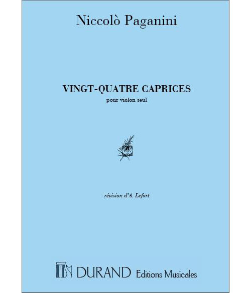 DURAND PAGANINI - 24 CAPRICES - VIOLON SEUL