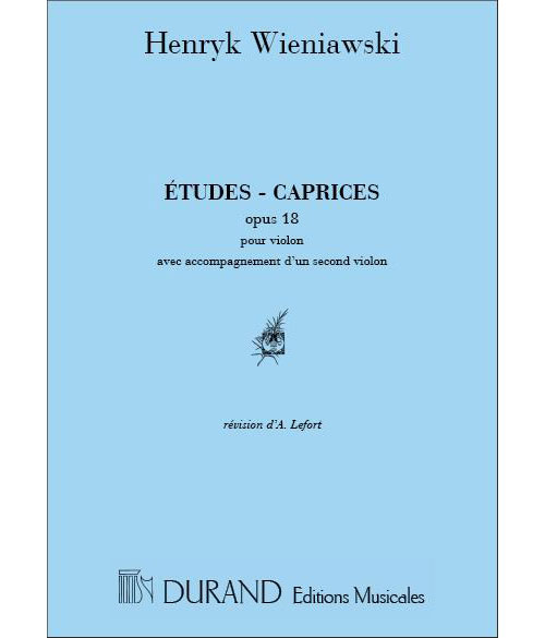 DURAND WIENIAWSKI - ETUDES CAPRICES OP 18 - 2 VIOLONS