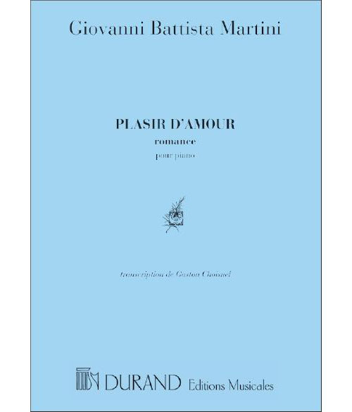 DURAND MARTINI - PLAISIR D'AMOUR - PIANO