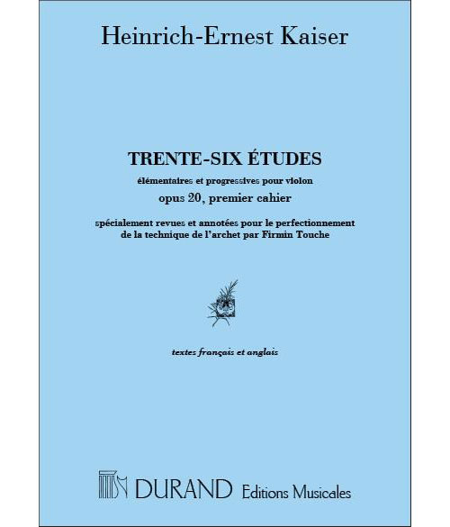 DURAND KAYSER - 36 ETUDES VOL. 1 - VIOLON