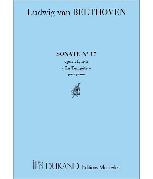 DURAND BEETHOVEN L.V. - SONATE EN RE MINEUR OP 31 N 2 N 17 - PIANO