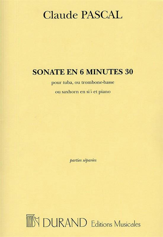 PASCAL C. - SONATE EN 6 MINUTES 30 - TUBA ET PIANO