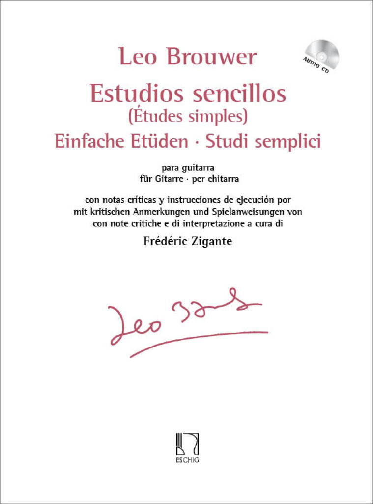 EDITION MAX ESCHIG Brouwer Leo - Études Simples