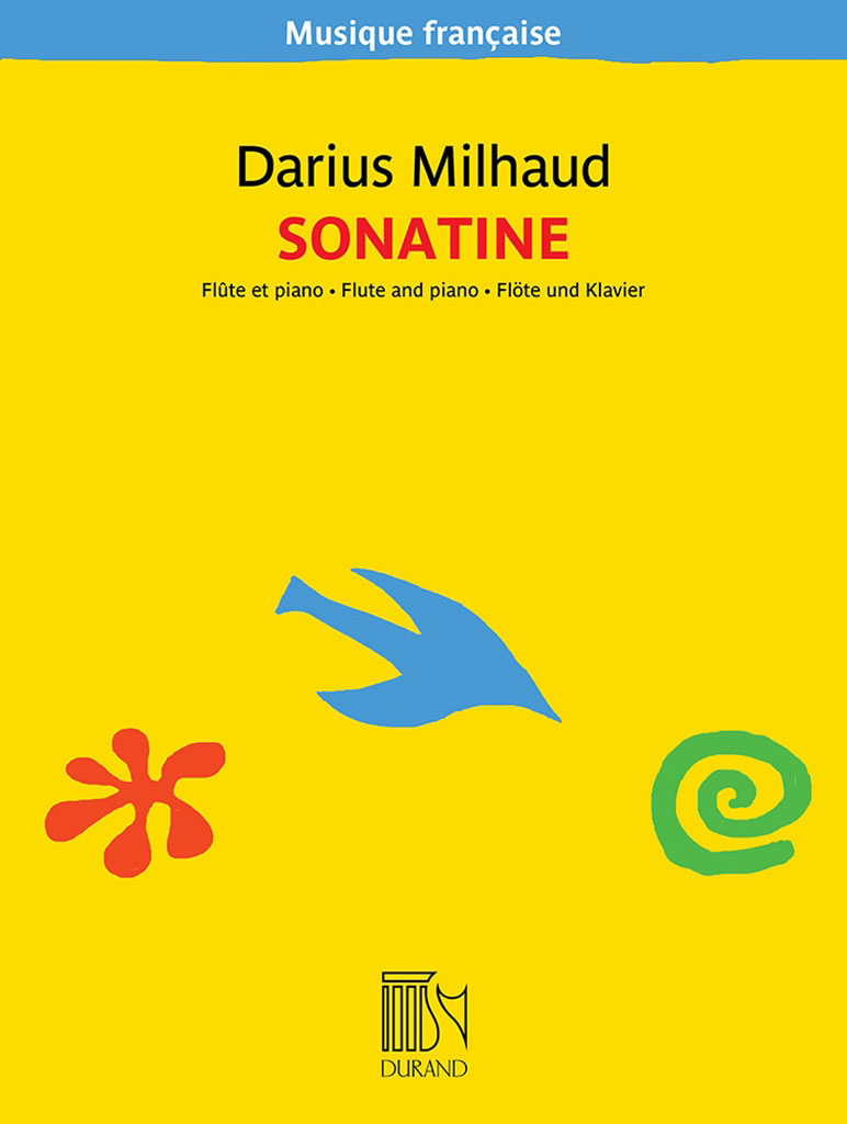 DURAND DARIUS MILHAUD - SONATINE POUR FLÛTE ET PIANO
