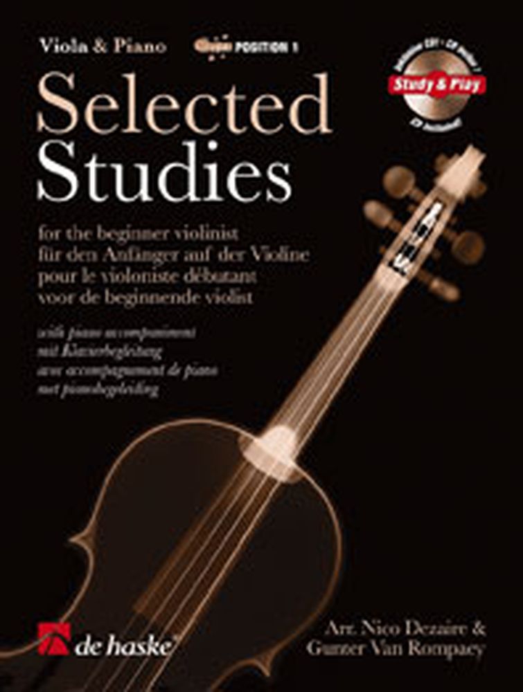 DEHASKE SELECTED STUDIES + CD - ALTO, PIANO