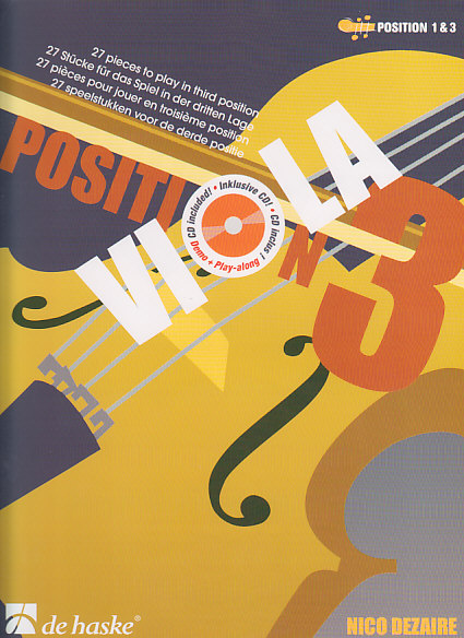 DEHASKE DEZAIRE NICO - 27 PIECES POUR JOUER EN TROISIEME POSITION - ALTO + CD
