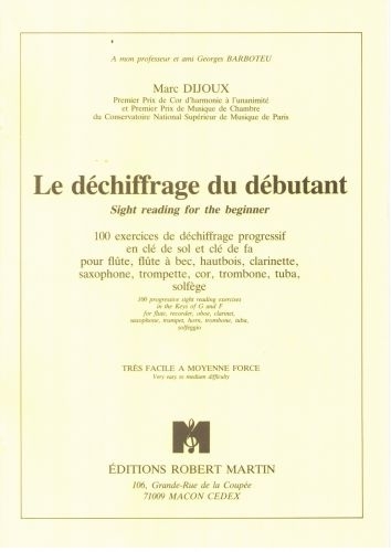 ROBERT MARTIN DIJOUX - DCHIFFRAGE DU DBUTANT