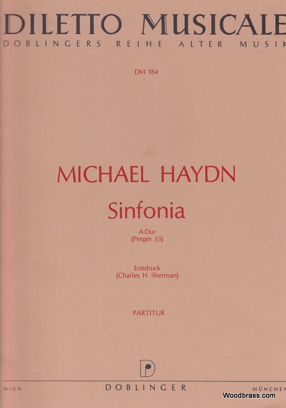 DOBLINGER HAYDN MICHAEL - SINFONIA A-DUR P 33 - CONDUCTEUR