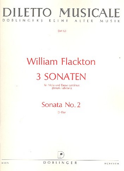 DOBLINGER FLACKTON WILLIAM - SONATA D-DUR - ALTO & PIANO