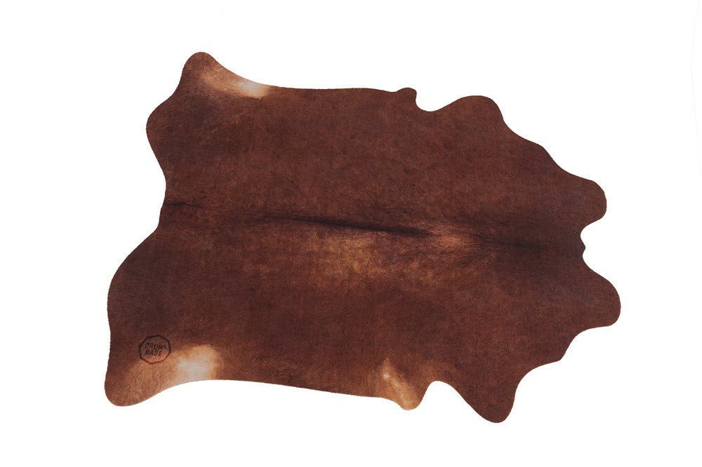 DRUM N BASE Tapis Vegan Betsy 1.85 X 1.60M - Marron