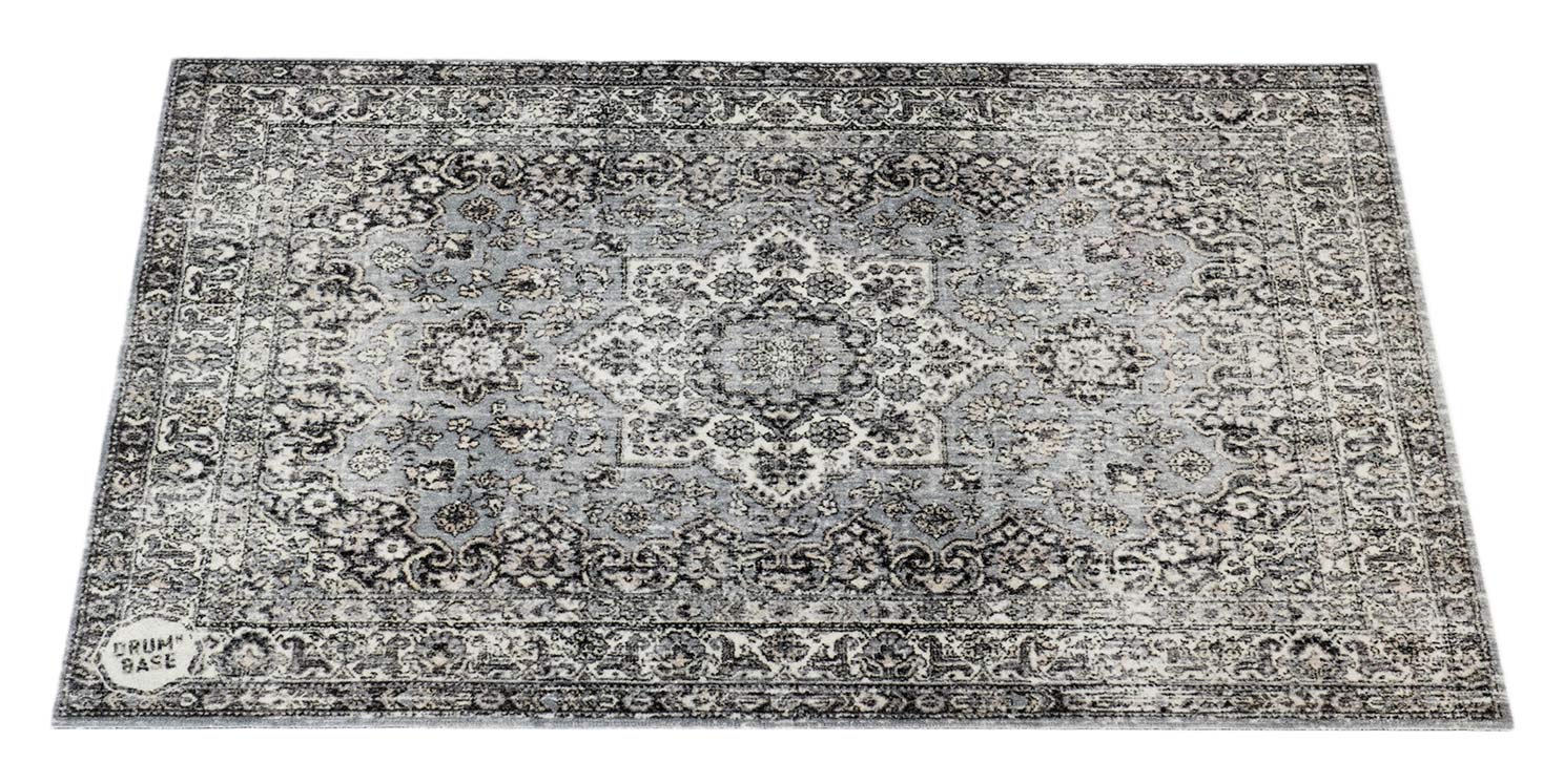 DRUM N BASE VP130-GRY - VINTAGE PERSIAN STAGE / DRUM MAT 1.30 X 0.90M ANTI-SLIP - GREY