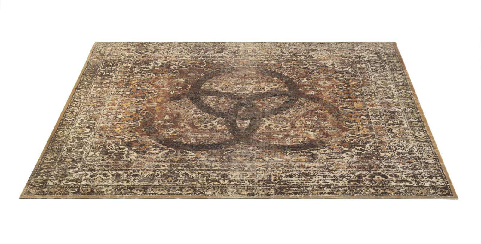 DRUM N BASE DRUM'N'BASE VP185-BNZII VINTAGE PERSIAN STAGE DRUM MAT 1.85 X 1.60M ANTI-SLIP BONZO II