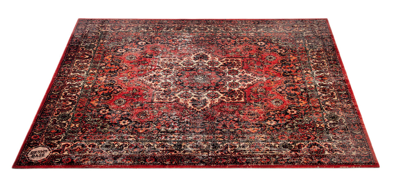 DRUM N BASE Tapis Vintage Persian 1.85 X 1.60M - Original Red