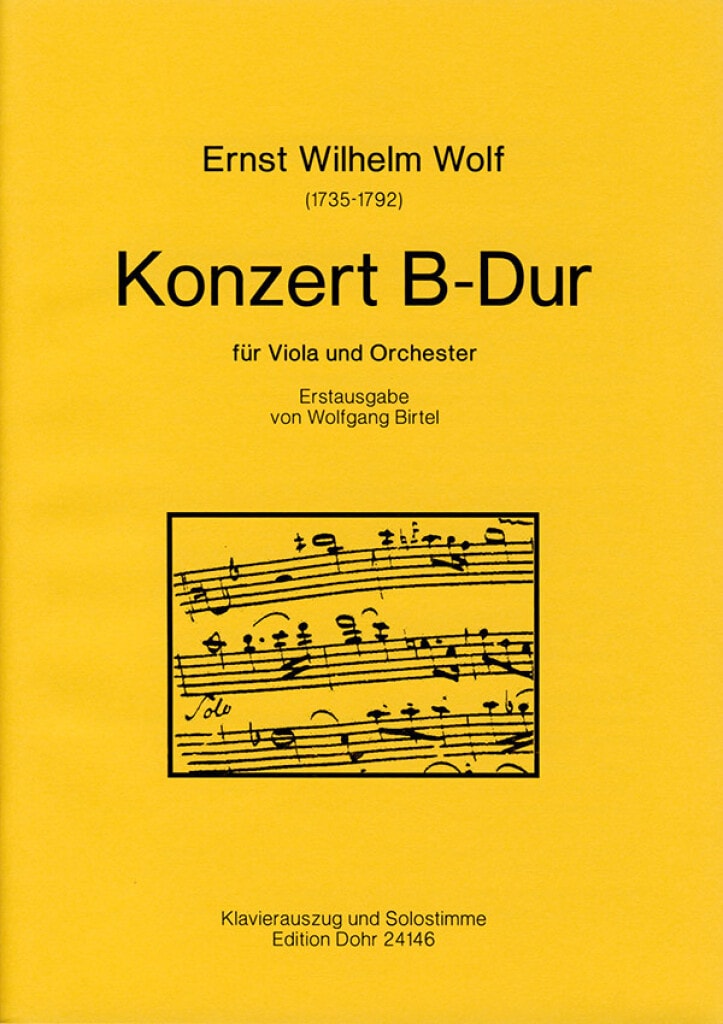 GRAHL & NIKLAS WOLF E.W. - KONZERT B-DUR - ALTO & PIANO