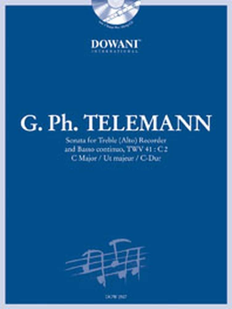 DOWANI TELEMANN G.P. - SONATA TWV 41: C2 IN C MAJOR - FLUTE A BEC ALTO, BC