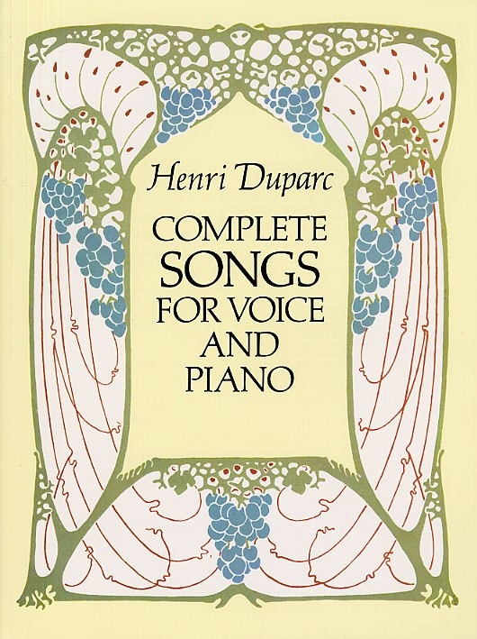DOVER DUPARC HENRI - COMPLETE SONGS FOR VOICE AND PIANO - HIGH VOICE