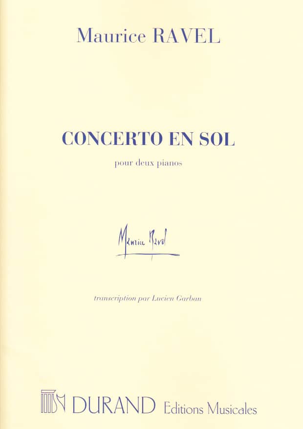 DURAND RAVEL MAURICE - CONCERTO EN SOL - 2 PIANOS