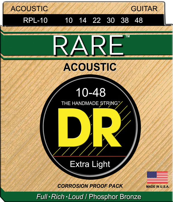 DR STRINGS RPL-10 Rare Phosphor Bronze Extra Light 10-48