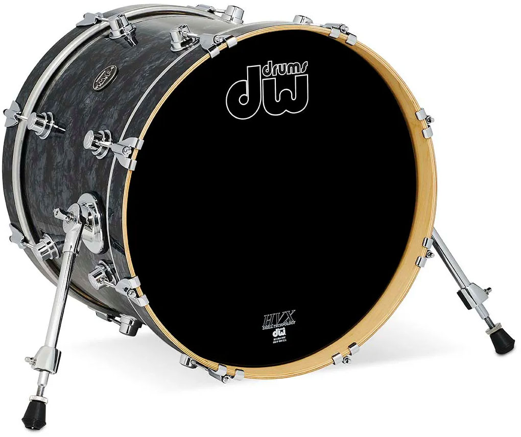 DW DRUM WORKSHOP 18X14 BASS DRUM PERFORMANCE FINISH PLY / SATIN OIL BLACK DIAMOND