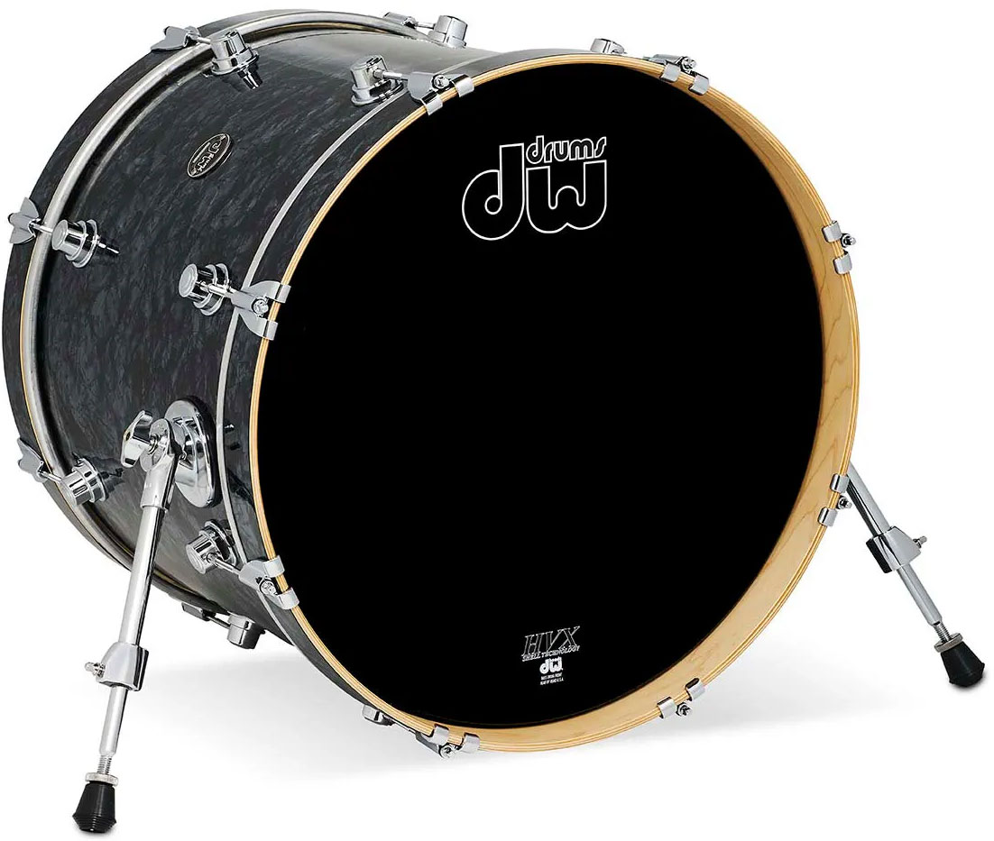 DW DRUM WORKSHOP 20X16 BASS DRUM PERFORMANCE FINISH PLY / SATIN OIL BLACK DIAMOND