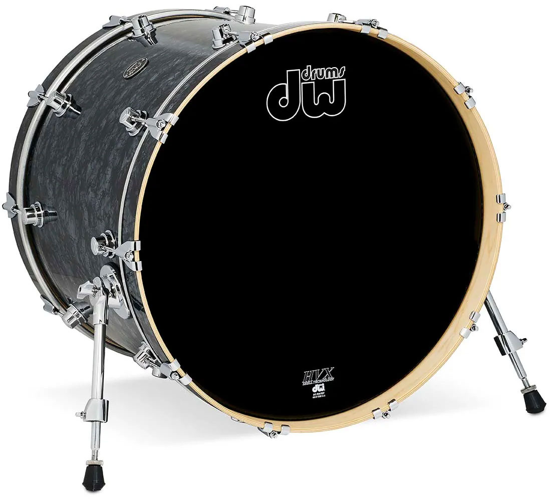 DW DRUM WORKSHOP 22X18 BOMBO PERFORMANCE FINISH PLY / SATIN OIL BLACK DIAMOND
